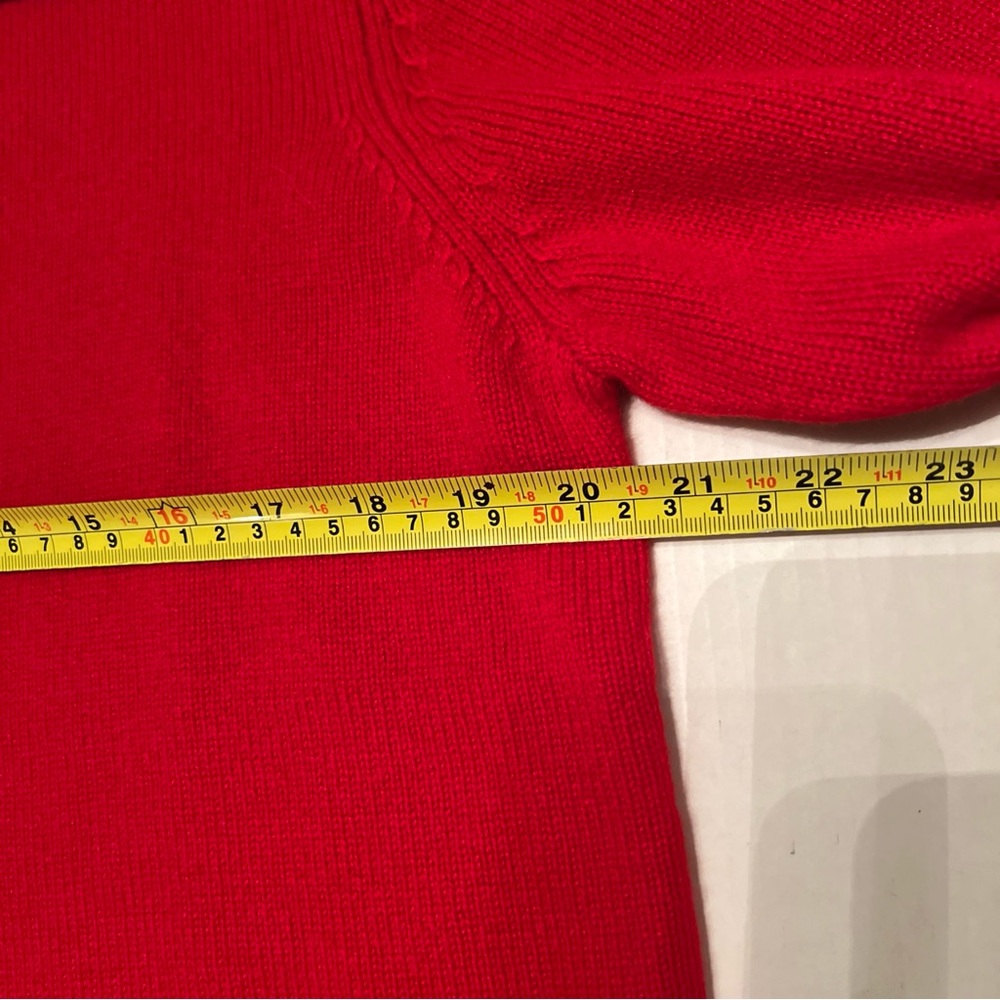 The Cashmere Project L Red White Heart Sweater 100% Cashmere - Picture 7 of 9